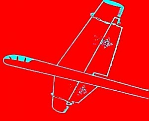 Модель літака з закрилками