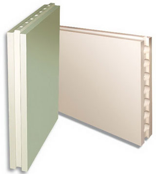 Гіпсоплити (пазогребневі плити)   застосовуються для влаштування перегородок і внутрішніх несучих стін в будівлях різного призначення