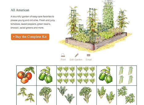 Безкоштовний онлайн-планувальник посадок KGP для створення органічного городу, на основі 26 різних типів грядок